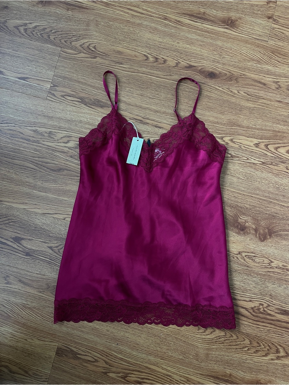 intimissimi Lace and Silk Top Woman Size M